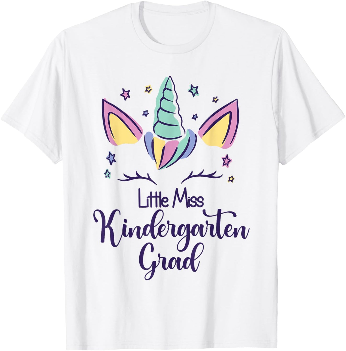Little Miss Kindergarten Grad 2025 T-Shirt - T-Shirt | White