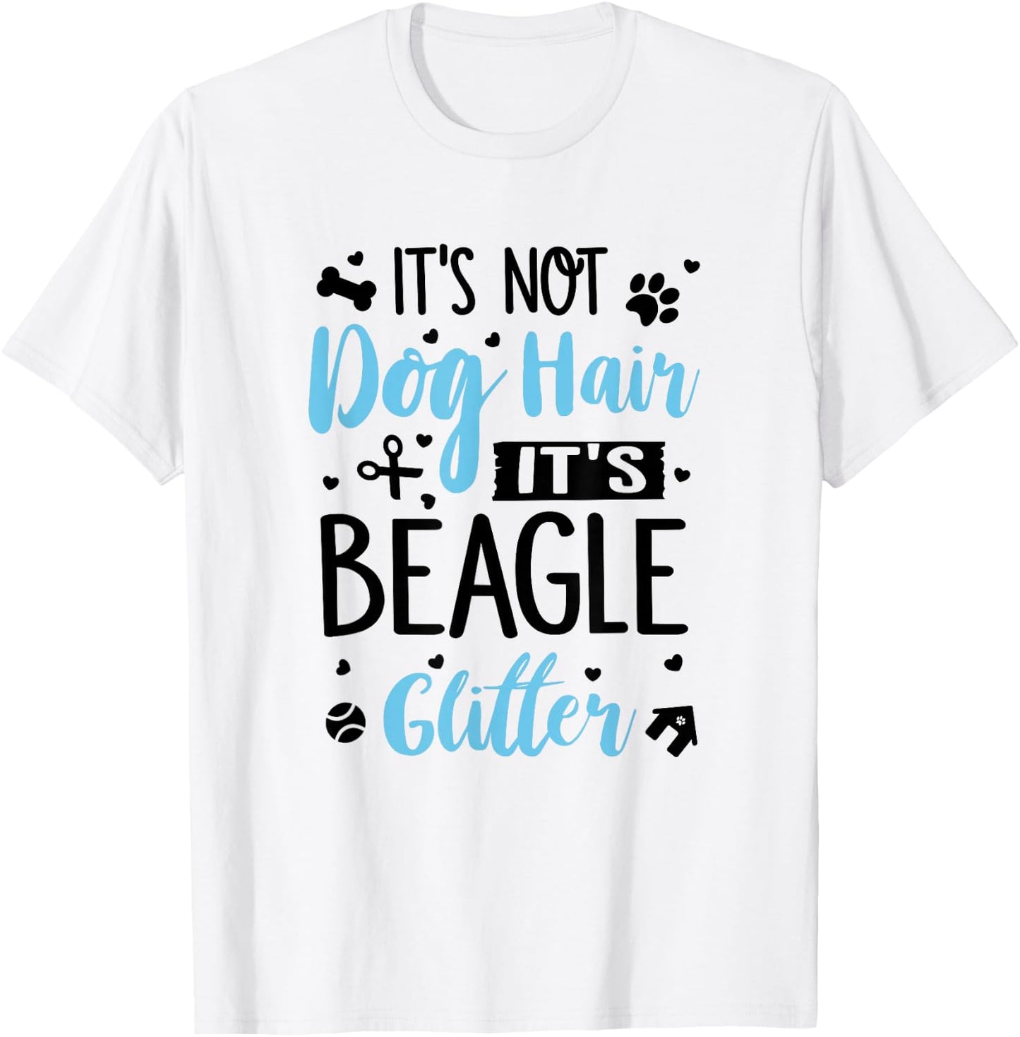Beagle Glitter - Funny Beagle Shirt Gift Beagle Lover T-Shirt - T-Shirt | White