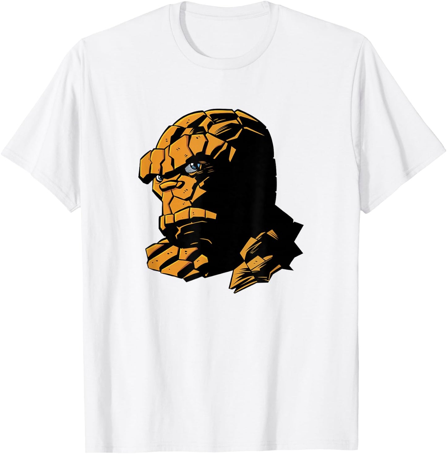 Marvel Fantastic Four Ben Grimm Logo Portrait T-Shirt - T-Shirt | White