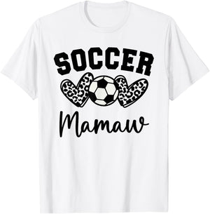 Soccer Mamaw Matching Family Soccer T-Shirt - T-Shirt | White