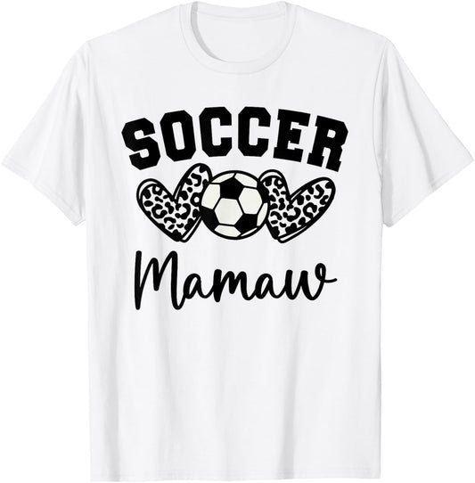 Soccer Mamaw Matching Family Soccer T-Shirt - T-Shirt | White