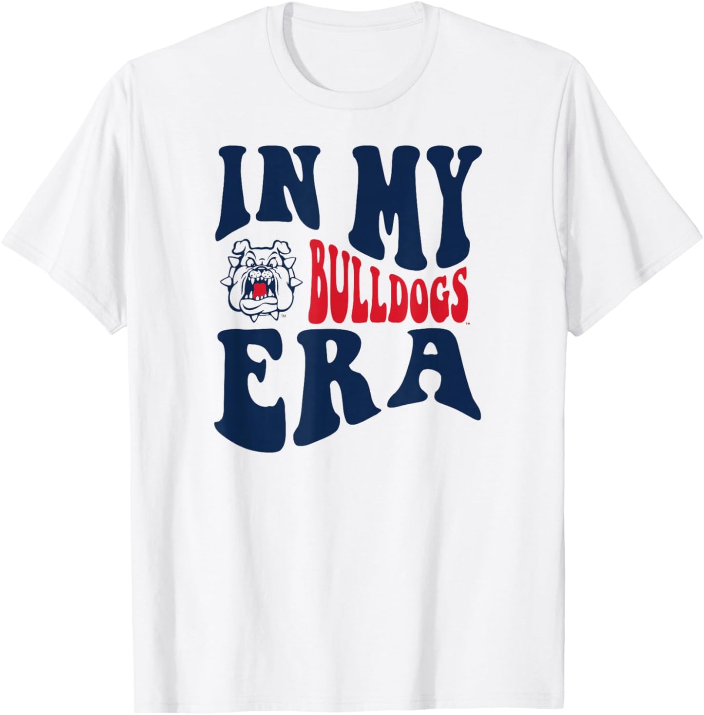Fresno State Bulldogs Era White Officially Licensed T-Shirt - T-Shirt | White