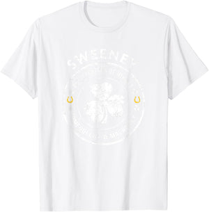 Sweeney Irish Family Name T-Shirt - T-Shirt | White