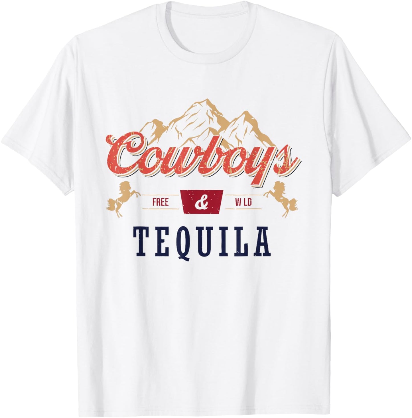 Cowboys And Tequila Outfit Rodeo Western Country T-Shirt - T-Shirt | White