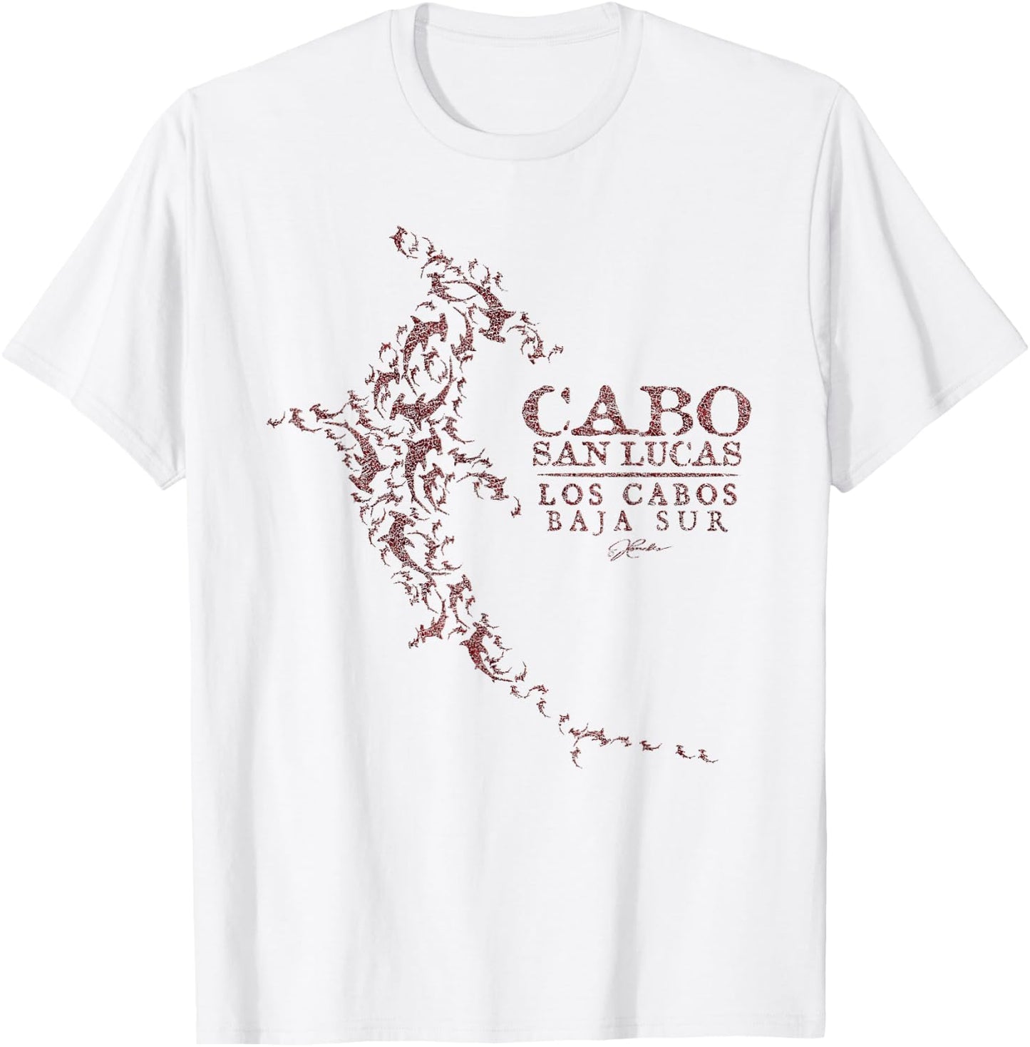 JCombs: Cabo San Lucas, Los Cabos Hammerhead Shark School T-Shirt - T-Shirt | White