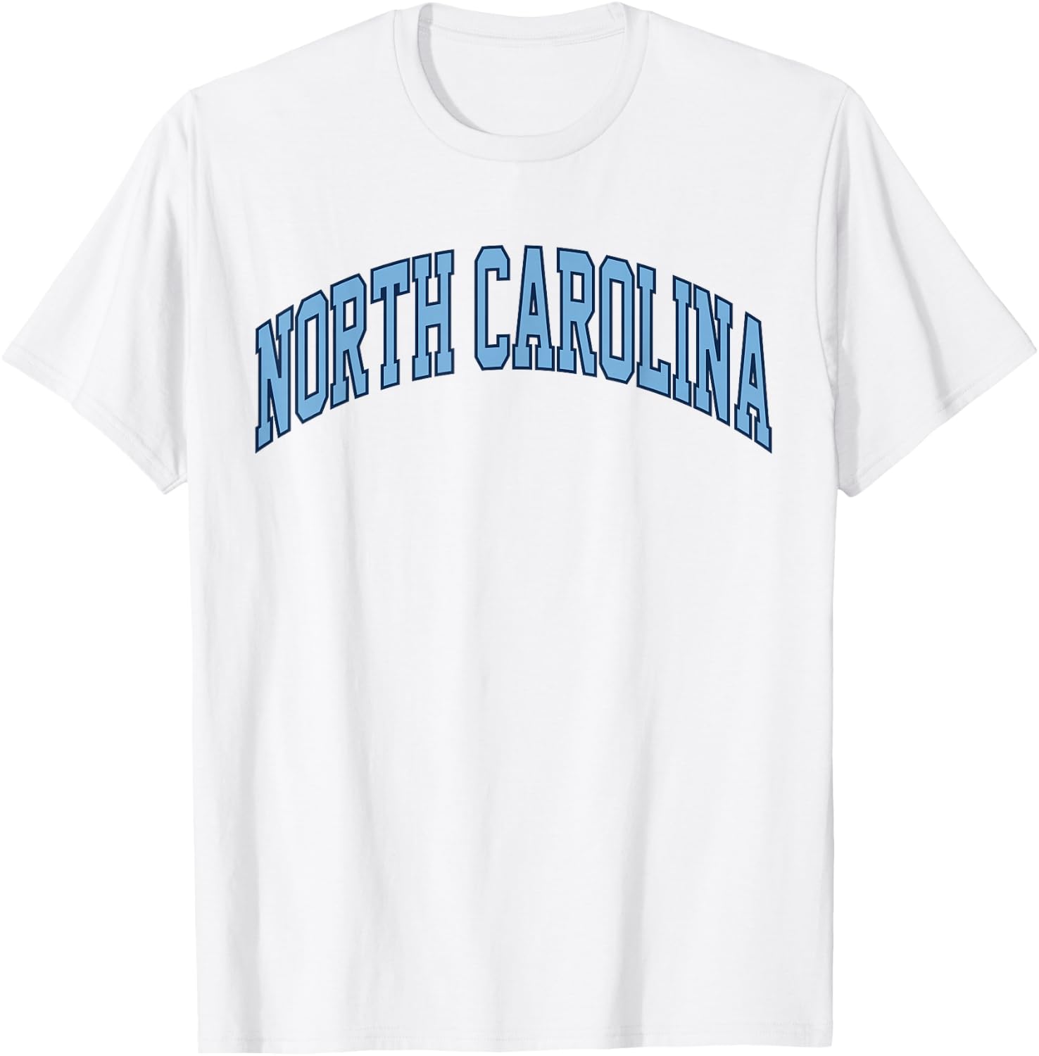 Retro North Carolina Souvenir Simple North Carolina Blue T-Shirt - T-Shirt | White