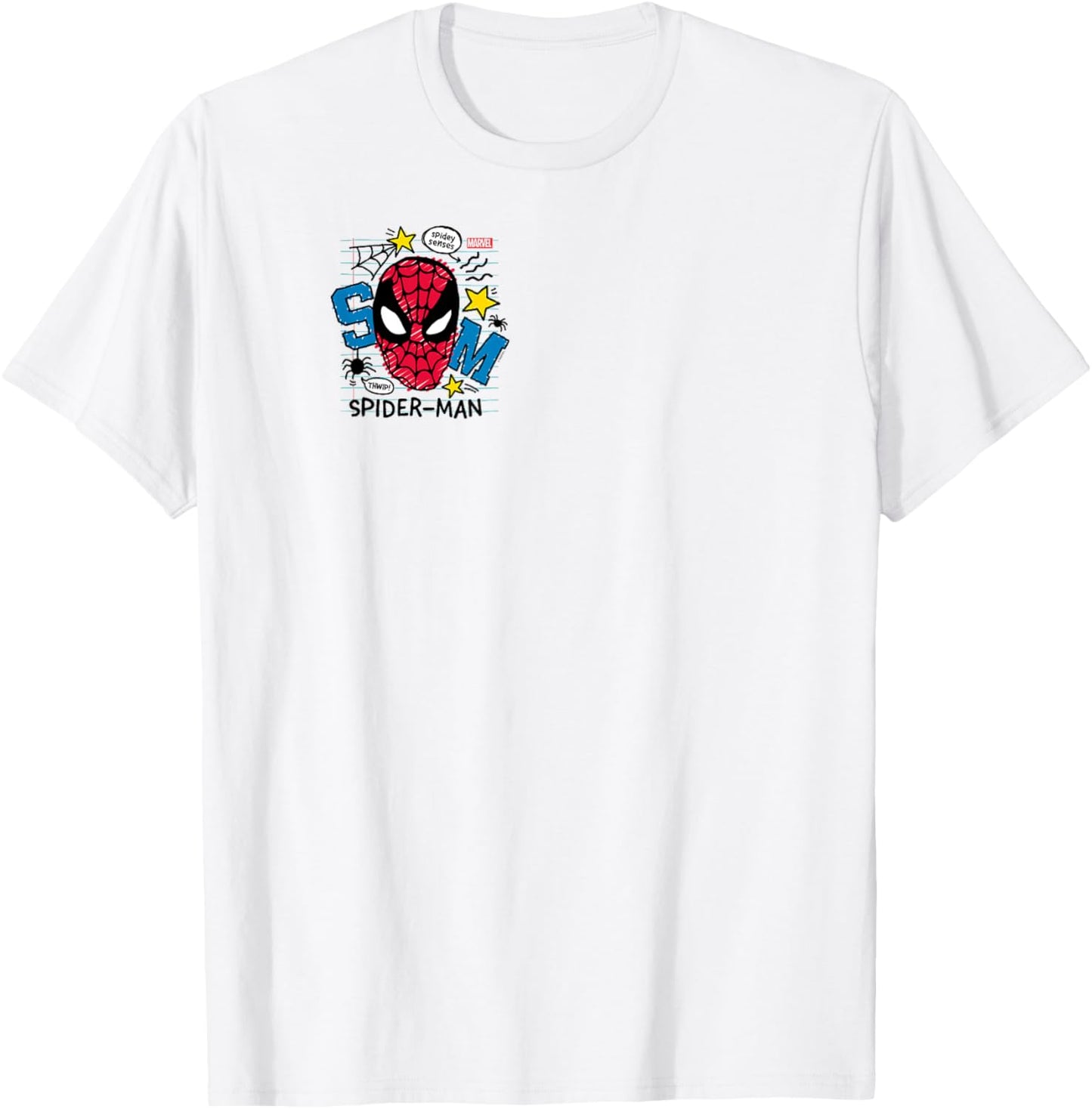 Spider-Man - Spidey Scribble T-Shirt - T-Shirt | White