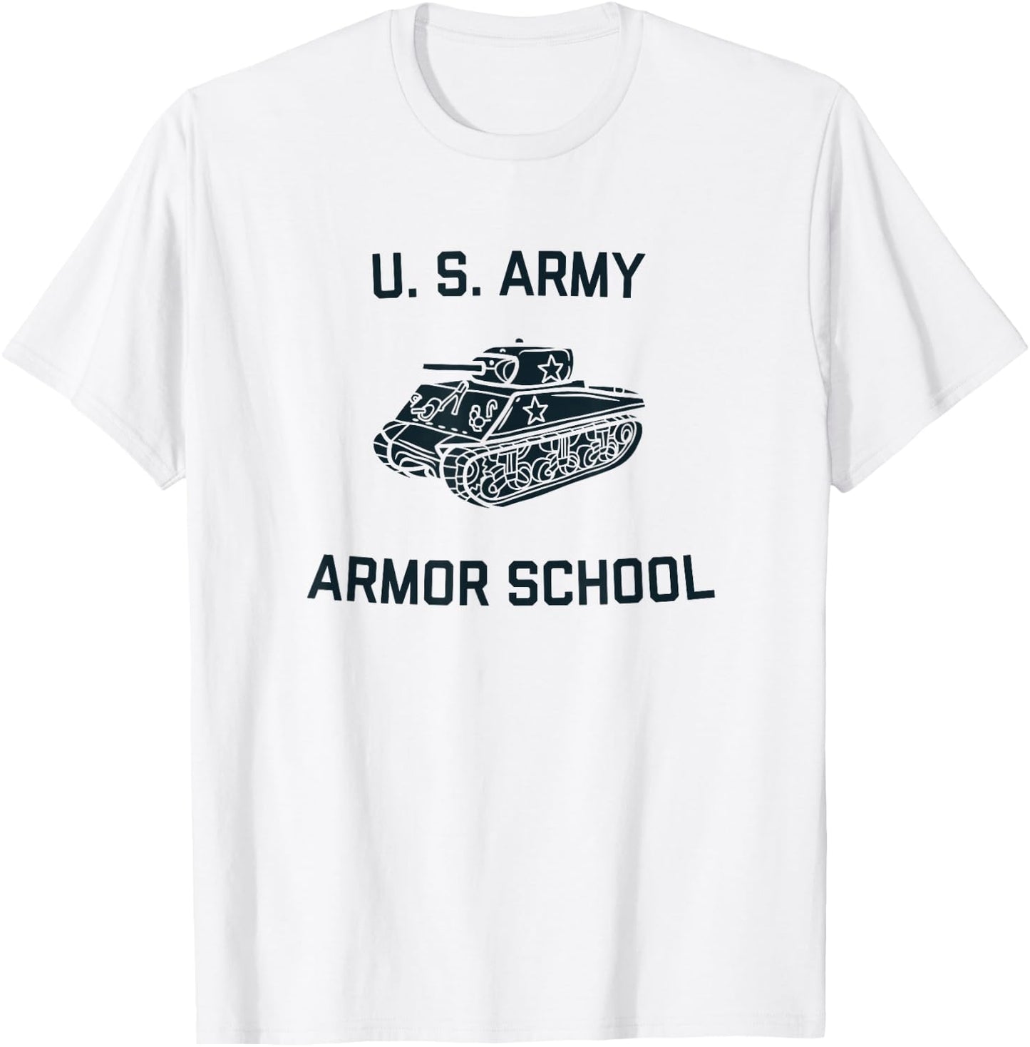 US Army Armor School Sherman Tank WW2 Vintage PT | Fort Knox T-Shirt - T-Shirt | White