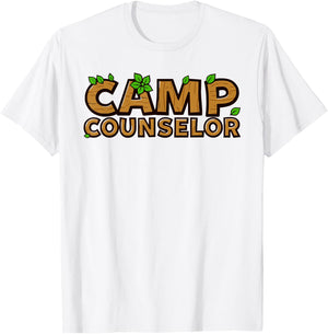 Funny Camp Counselor T Shirt for Summer Adventures T-Shirt - T-Shirt | White