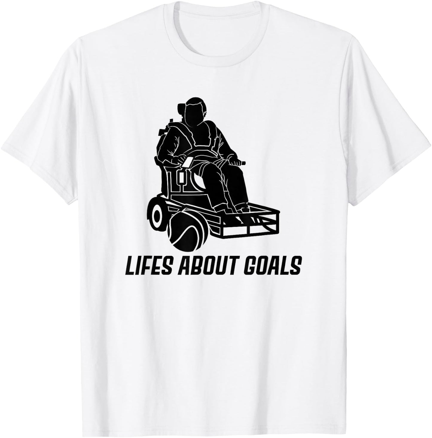 Wheelchair Soccer Lover Handicap Disabled Football Player T-Shirt - T-Shirt | White