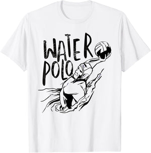 Water Polo Player Grunge Style - WaterPolo Design Ideas T-Shirt - T-Shirt | White