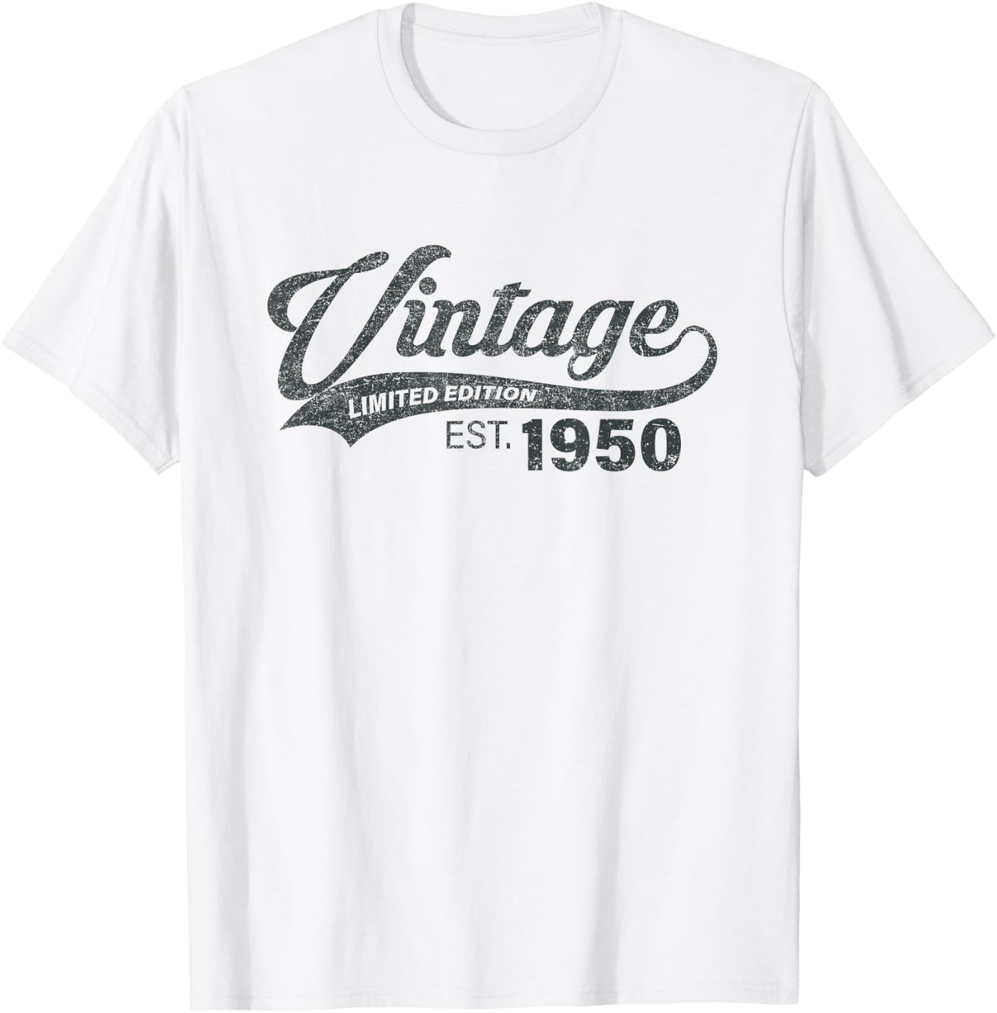 Vintage 1950 75 Years Old Bday 75th Birthday Gift Men Women T-Shirt - T-Shirt | White