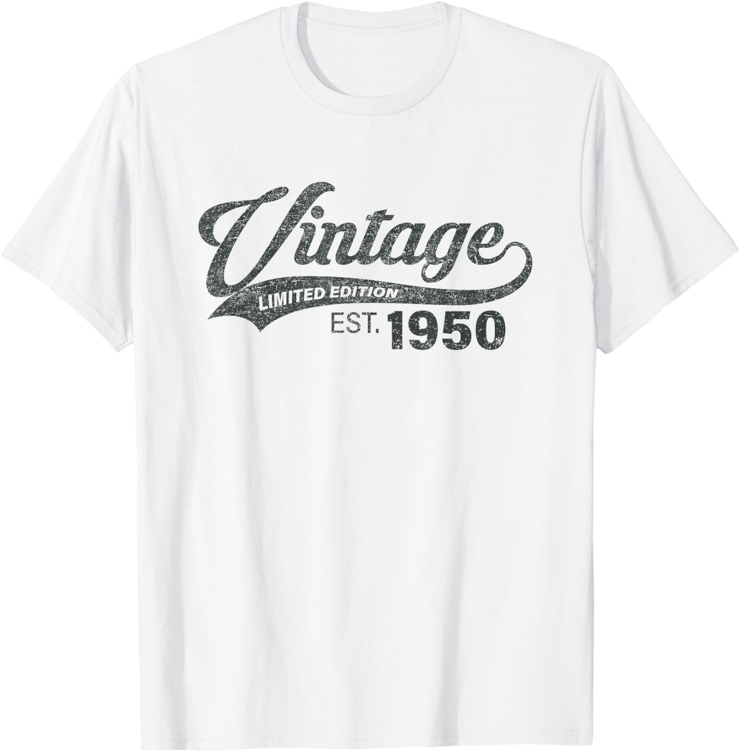 Vintage 1950 75 Years Old Bday 75th Birthday Gift Men Women T-Shirt - T-Shirt | White