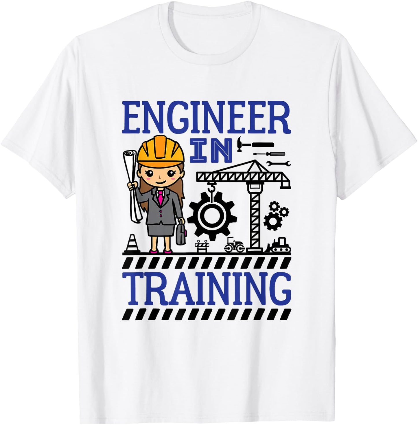 Engineer in Training Girls Women STEM Future Engineer T-Shirt - T-Shirt | White