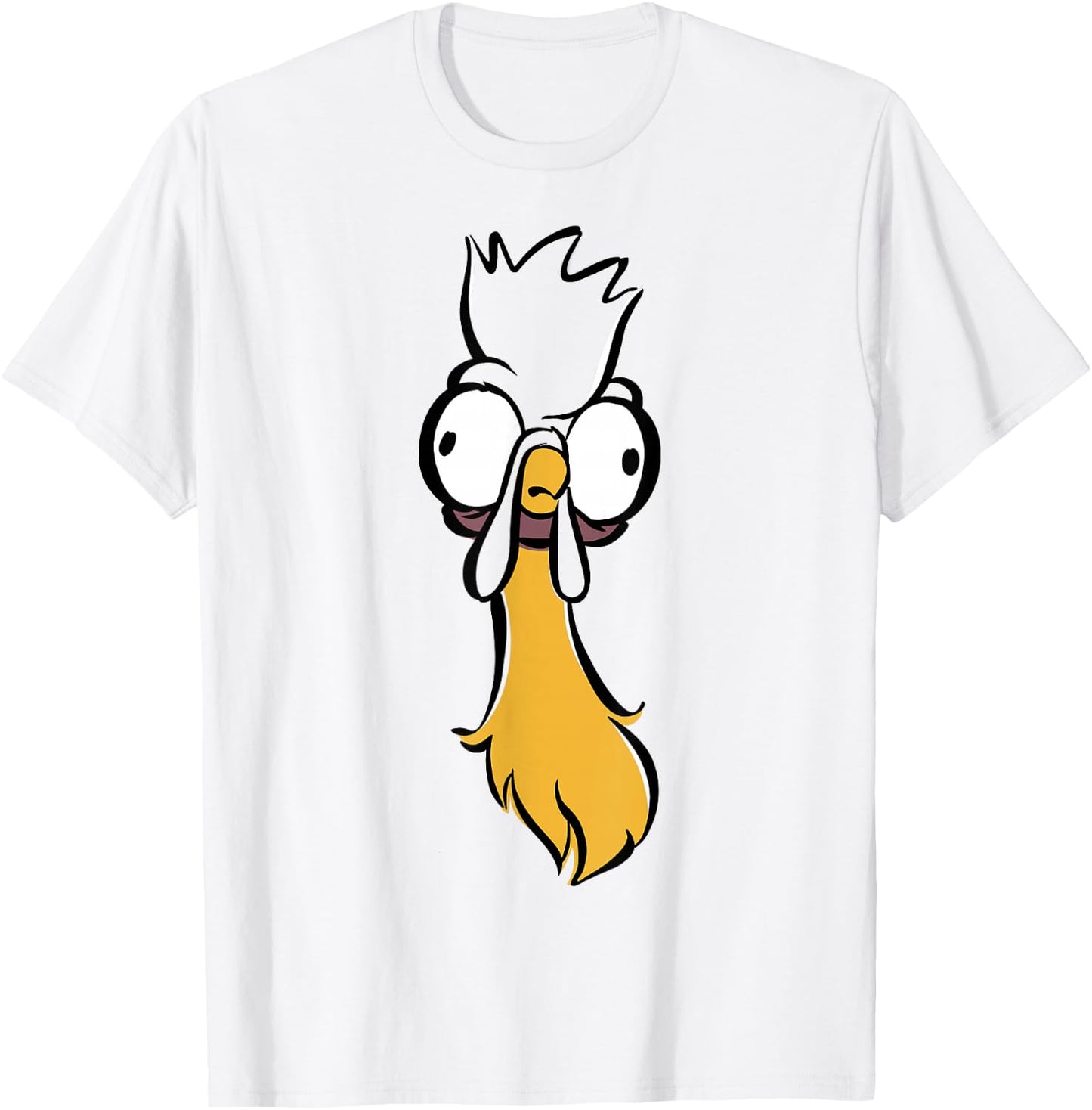 Disney Moana HEI HEI Big Face Sketch Portrait T-Shirt - T-Shirt | White