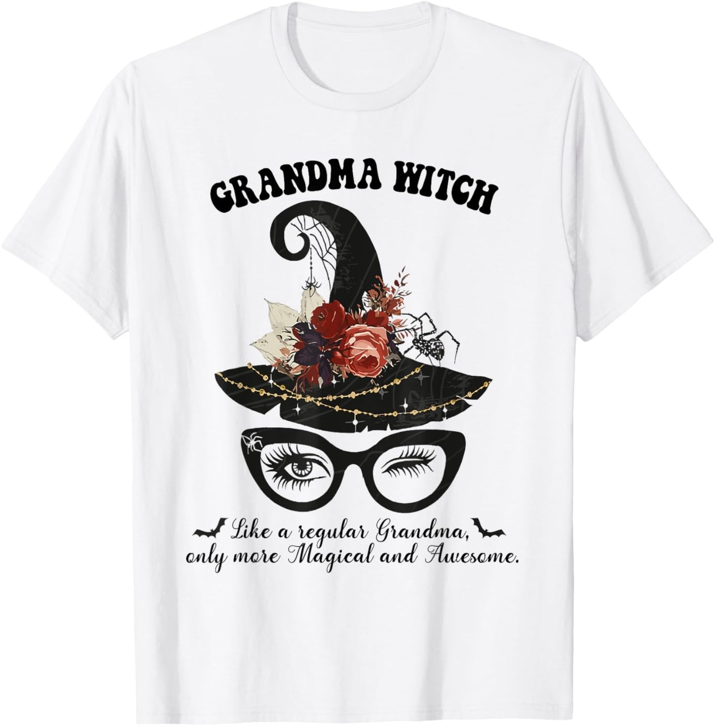 Magical Grandma Witch - Awesome Halloween Witchy Grandma T-Shirt - T-Shirt | White