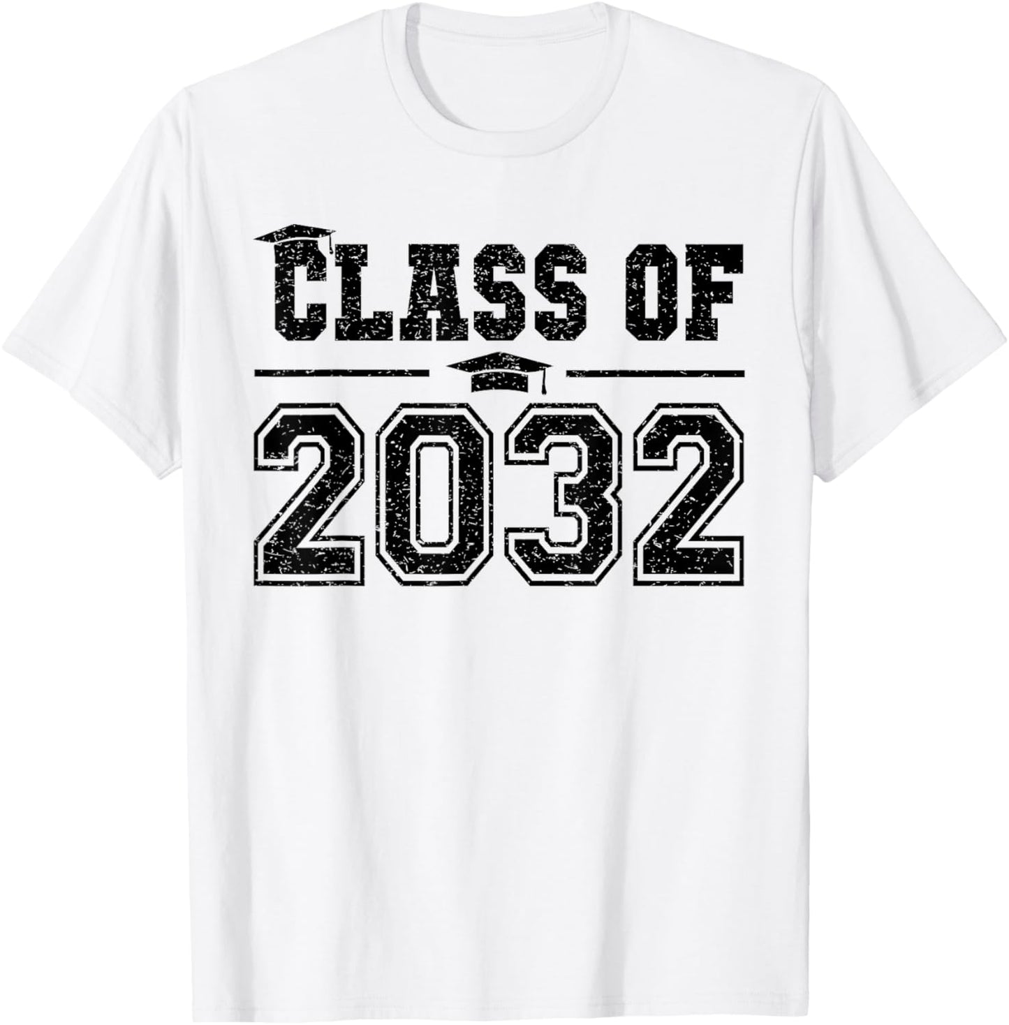 Class of 2032 Grow With Me Graduation First Day of School T-Shirt - T-Shirt | White
