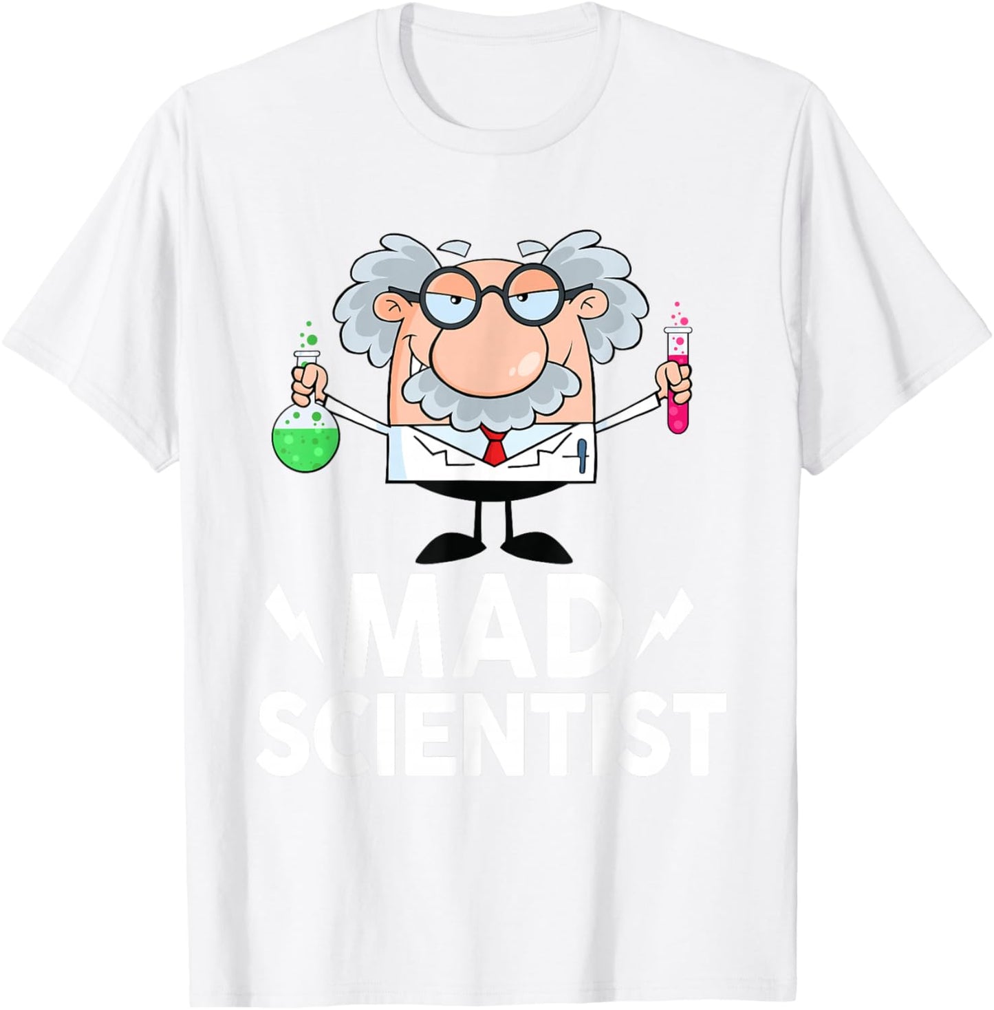 Mad Scientist Shirt Kids Toddler Child Adult Funny Science T-Shirt - T-Shirt | White