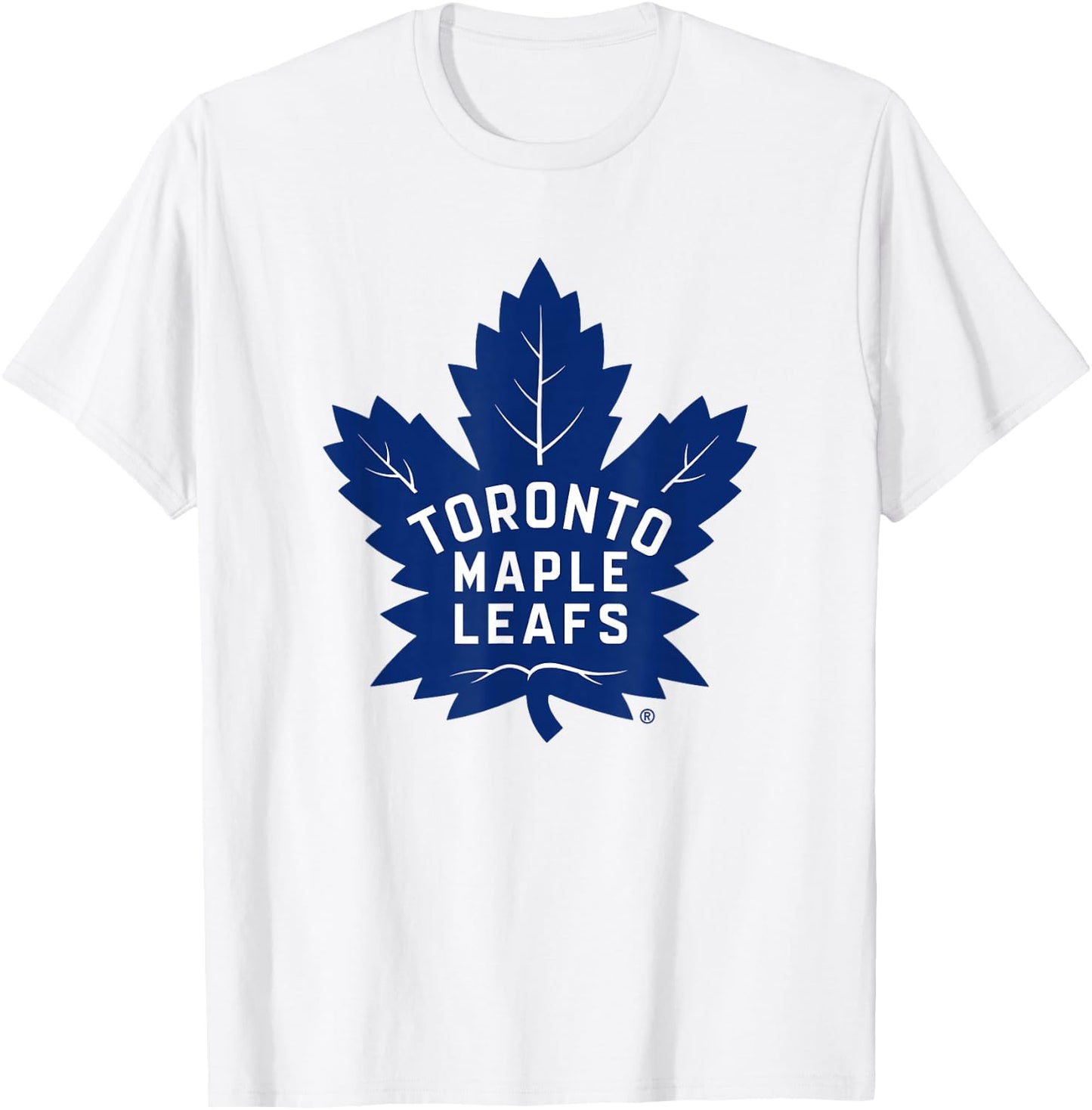 Toronto Maple Leafs Icon Gray Officially Licensed T-Shirt - T-Shirt | White