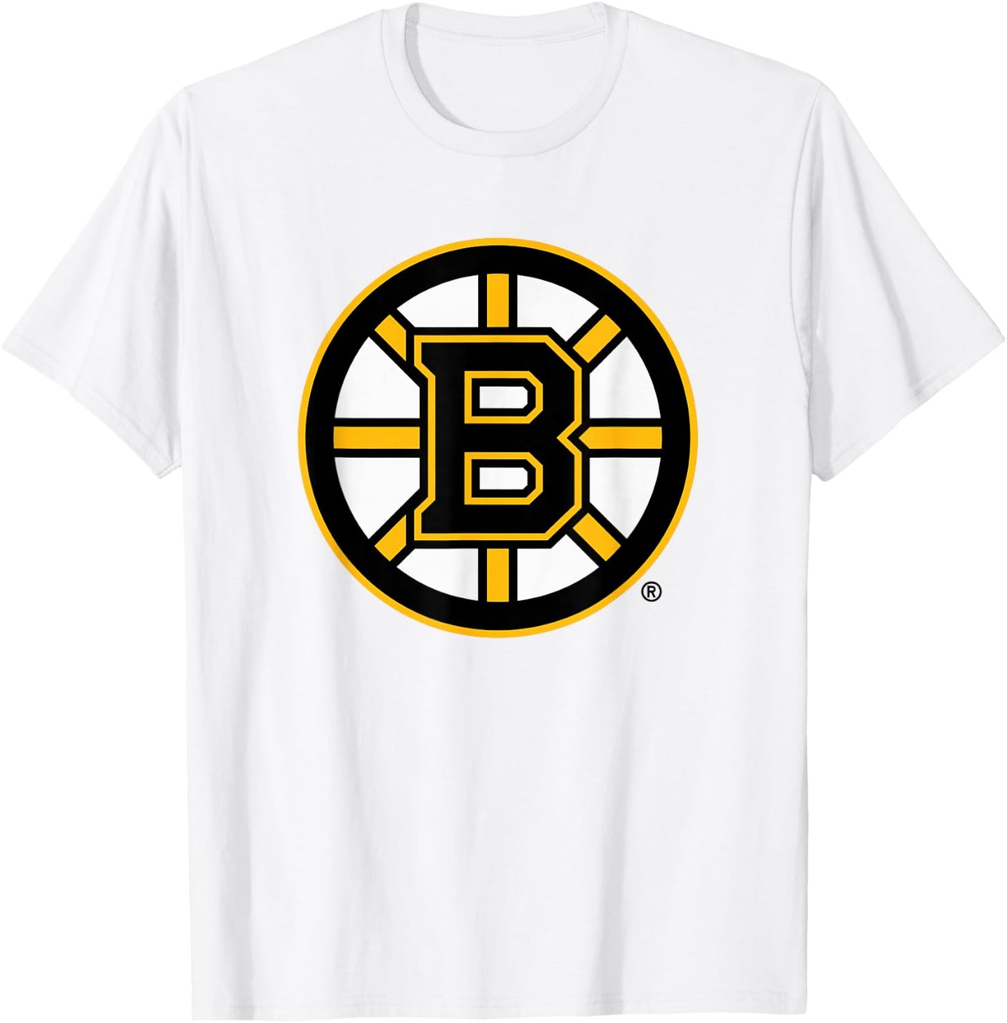 Boston Bruins Icon Gray Officially Licensed T-Shirt - T-Shirt | White