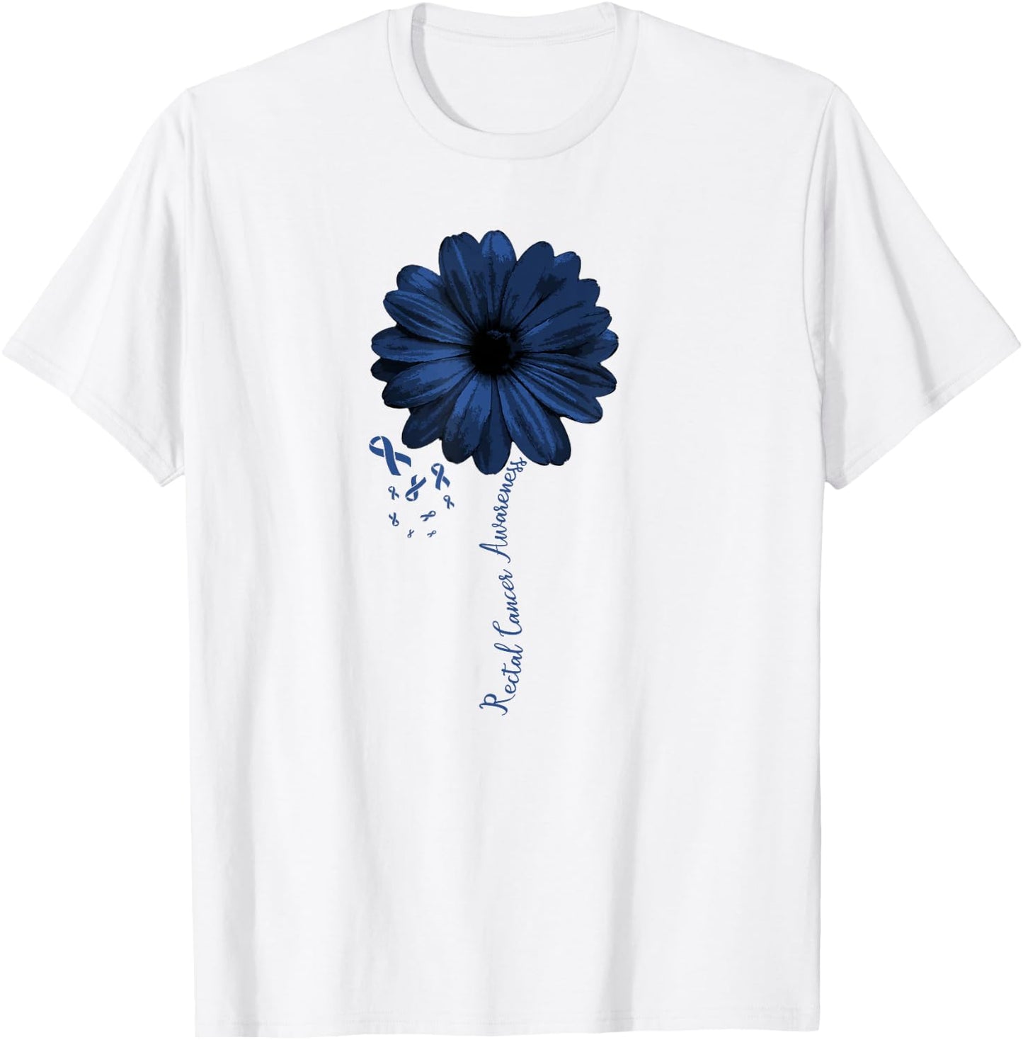 Rectal Cancer Awareness Survivor Warrior Pretty Gift T-Shirt - T-Shirt | White