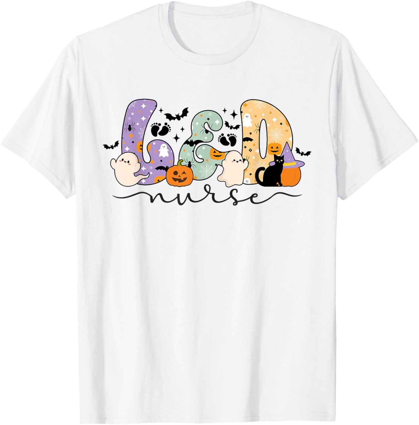 Spooky L&D Nurse Halloween L&D Nursing T-Shirt - T-Shirt | White