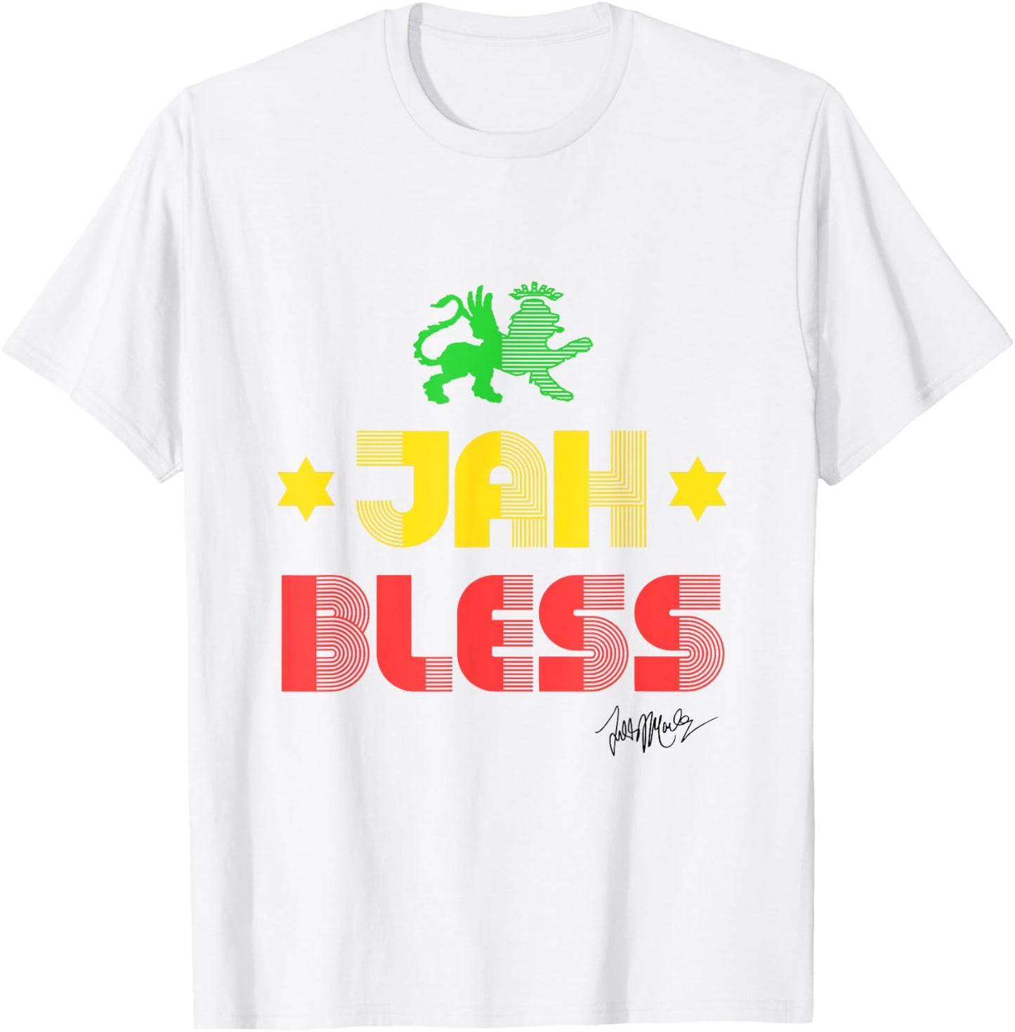 Ziggy Marley - Official Merchandise - Jah Bless T-Shirt - T-Shirt | White