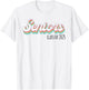 Retro Seniors Class of 2025: Senior Back to School T-Shirt - T-Shirt | White