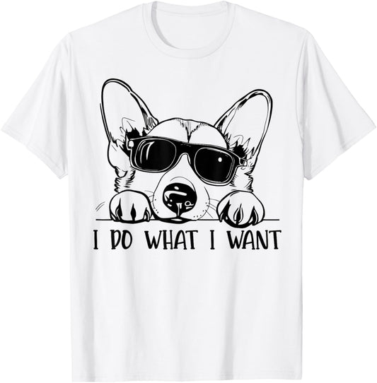 Corgi Dog Owner I Do What I Want Funny Pet T-Shirt - T-Shirt | White