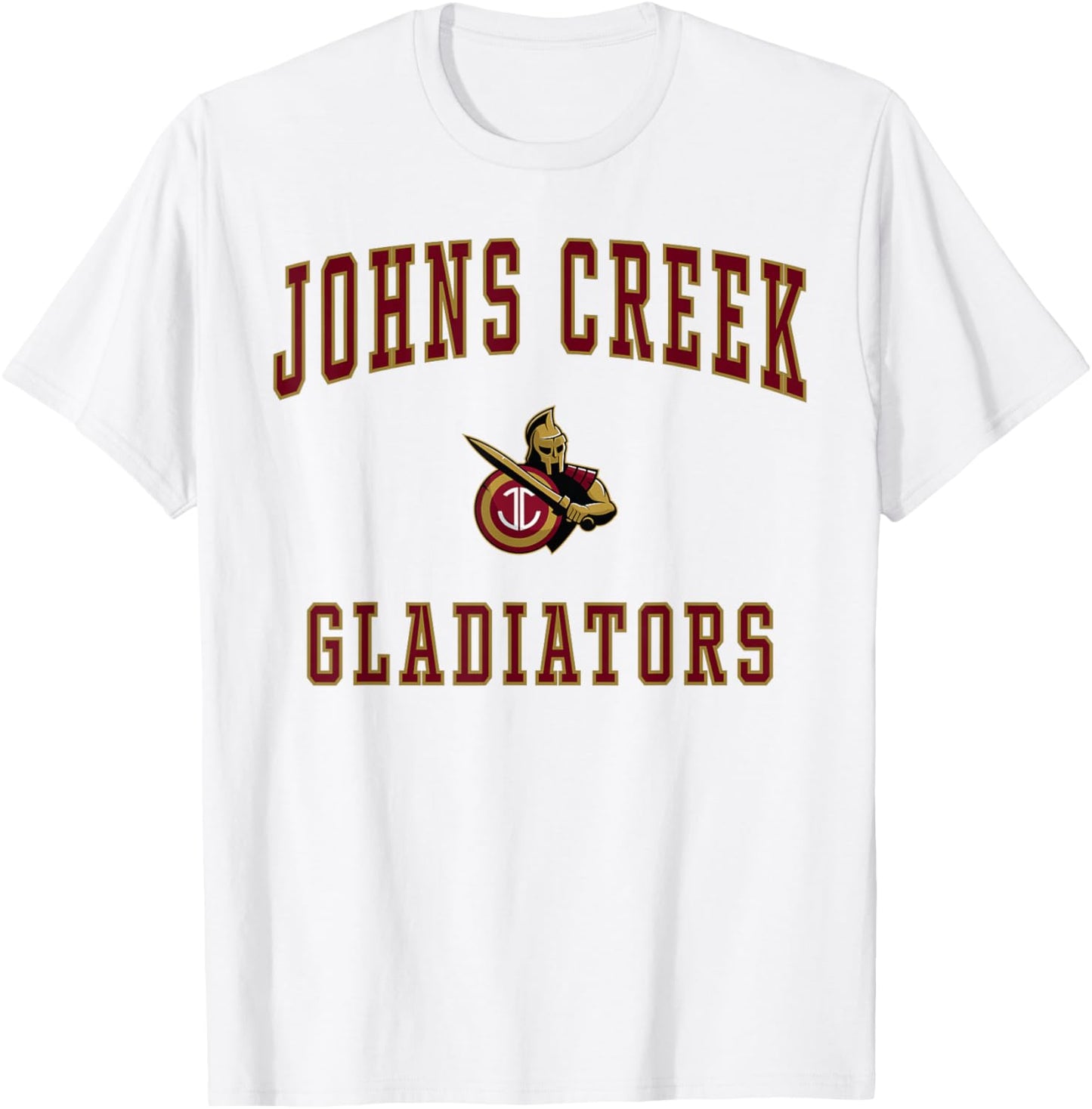 Johns Creek High School Gladiators T-Shirt - T-Shirt | White