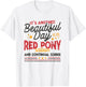 It's another beautiful day at the red pony saloon and T-Shirt - T-Shirt | White