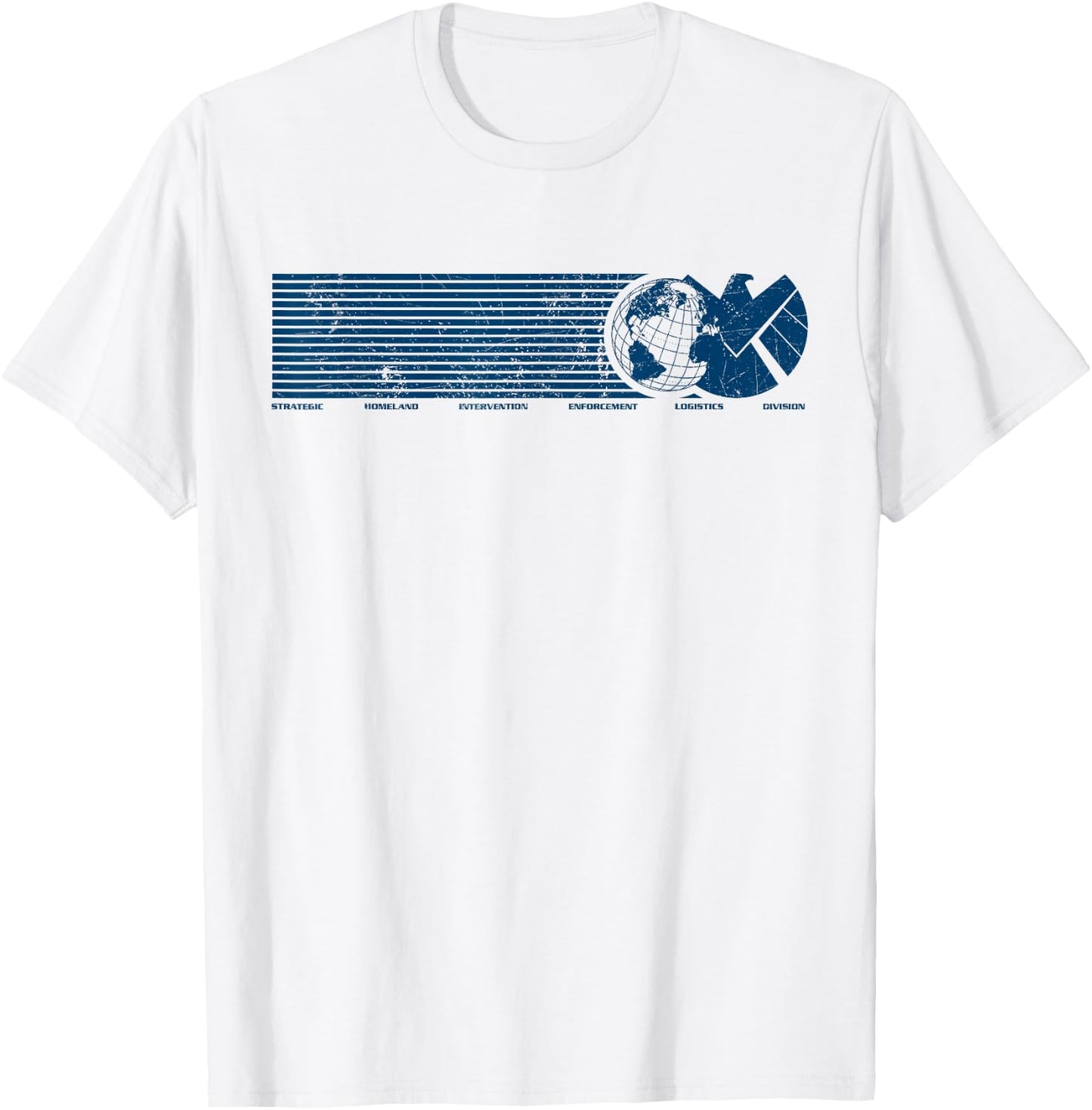 Marvel Agents of S.H.I.E.L.D. Eagle Globe Logo T-Shirt - T-Shirt | White