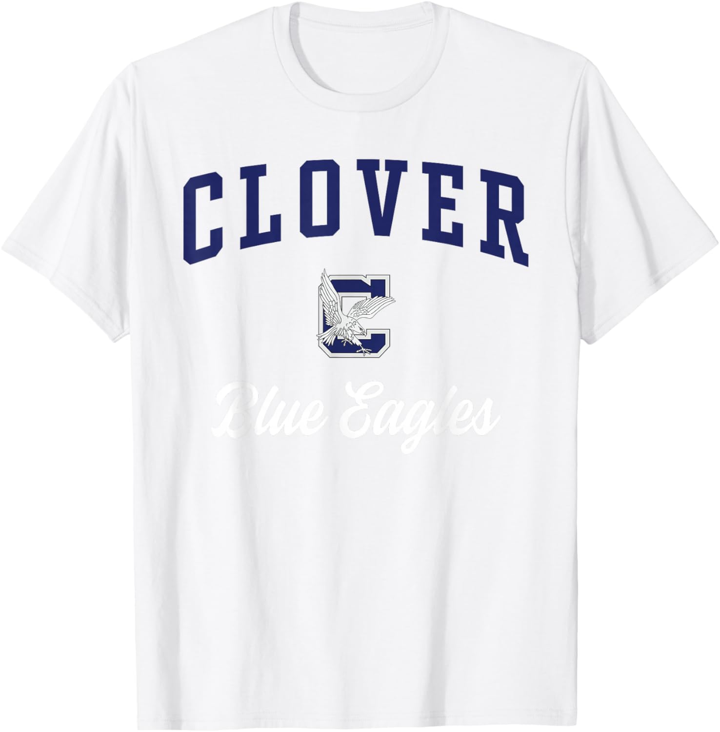 Clover High School Blue Eagles T-Shirt - T-Shirt | White