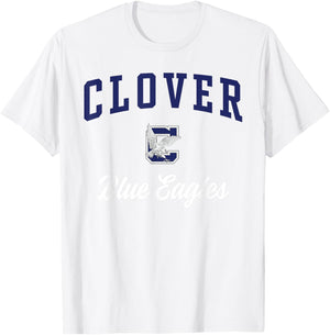Clover High School Blue Eagles T-Shirt - T-Shirt | White