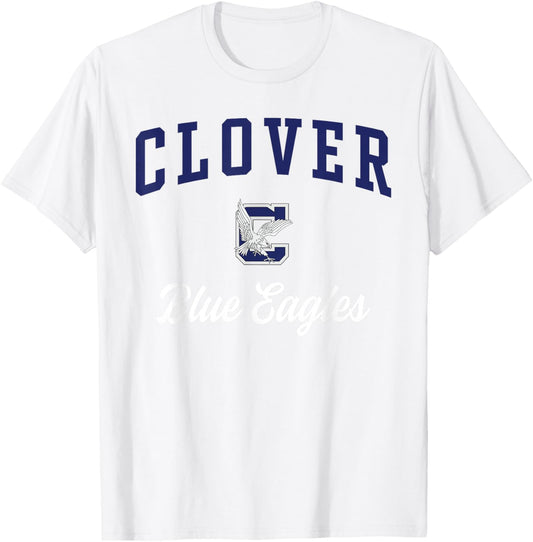 Clover High School Blue Eagles T-Shirt - T-Shirt | White