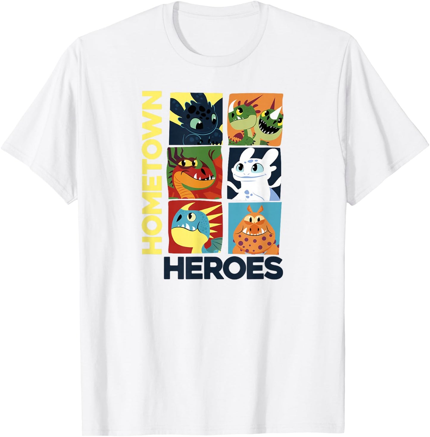How to Train Your Dragon 3 Hometown Heroes T-Shirt - T-Shirt | White