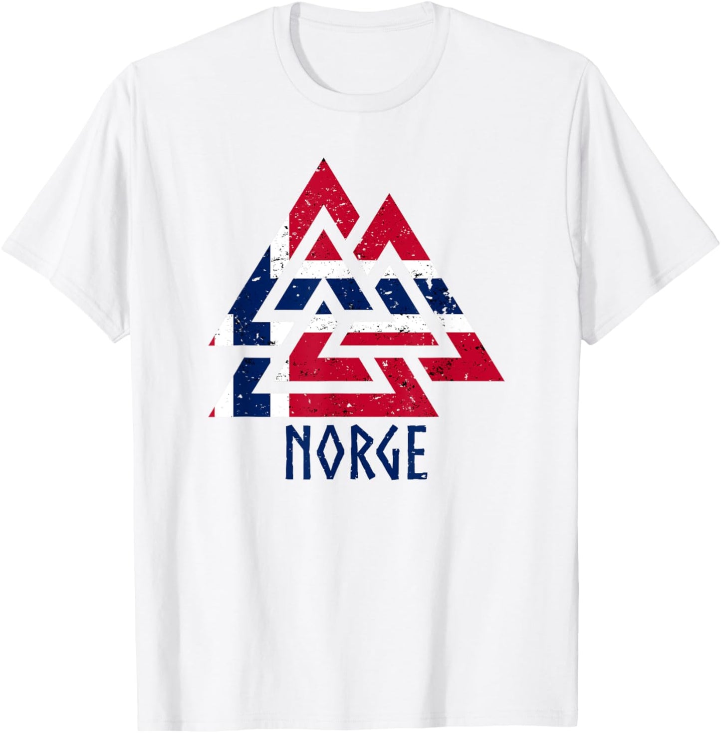 Norwegian Norway Viking nordic norge norway norwegian flag T-Shirt - T-Shirt | White