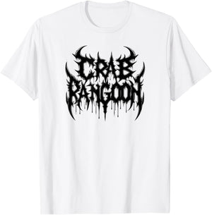 CRAB RANGOON Metal Shirt Dank Meme Funny Heavy Metal Cursed T-Shirt - T-Shirt | White