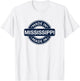 MISSISSIPPI Home - Born / Made in MISSISSIPPI Label Classic T-Shirt - T-Shirt | White