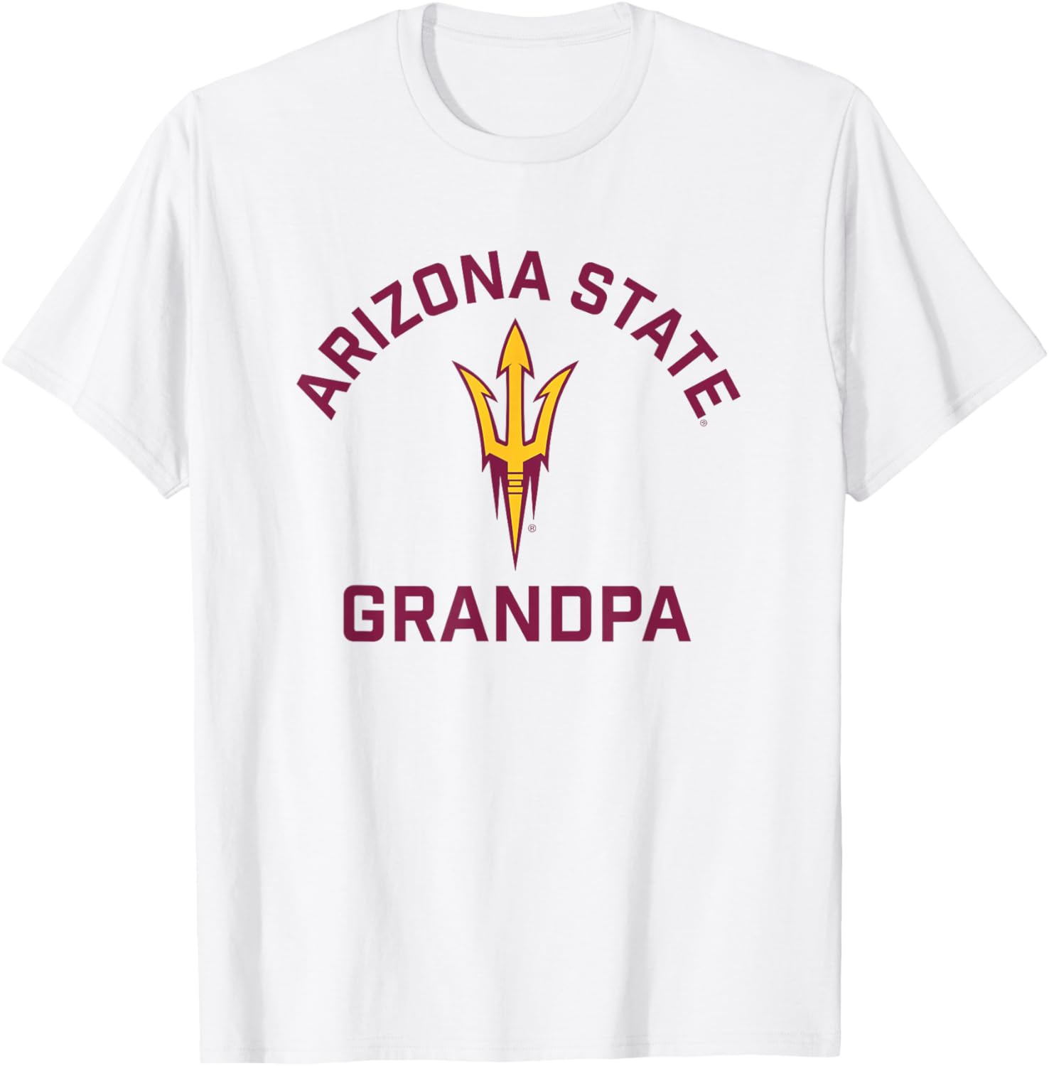 Arizona State University Sun Devils Arched Grandpa T-Shirt - T-Shirt | White