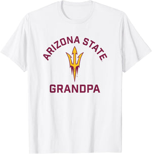 Arizona State University Sun Devils Arched Grandpa T-Shirt - T-Shirt | White