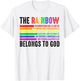 The Rainbow Belongs To God T-Shirt - T-Shirt | White