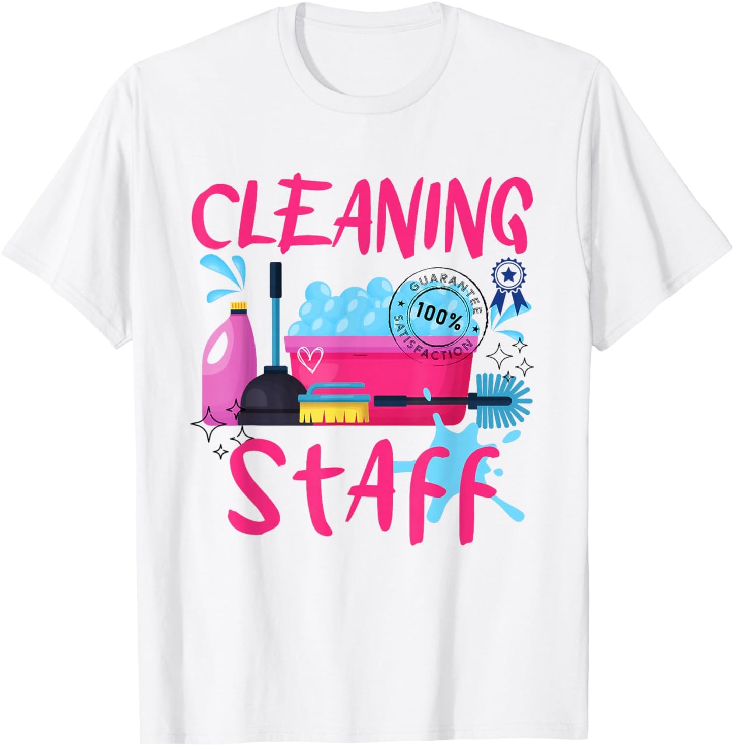 Cleaning Staff Housekeeping Crew of Proud Housekeeper Team , white, S T-Shirt - T-Shirt | White
