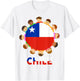 Toddler Chile Flag Chilean Hispanic Heritage Women Kids Baby T-Shirt - T-Shirt | White