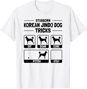 Hilarious Korean Jindo Dog Owner Meme Dog Training T-Shirt - T-Shirt | White