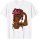 Black History Pin Up Rosie The Riveter Doctor T-Shirt - T-Shirt | White