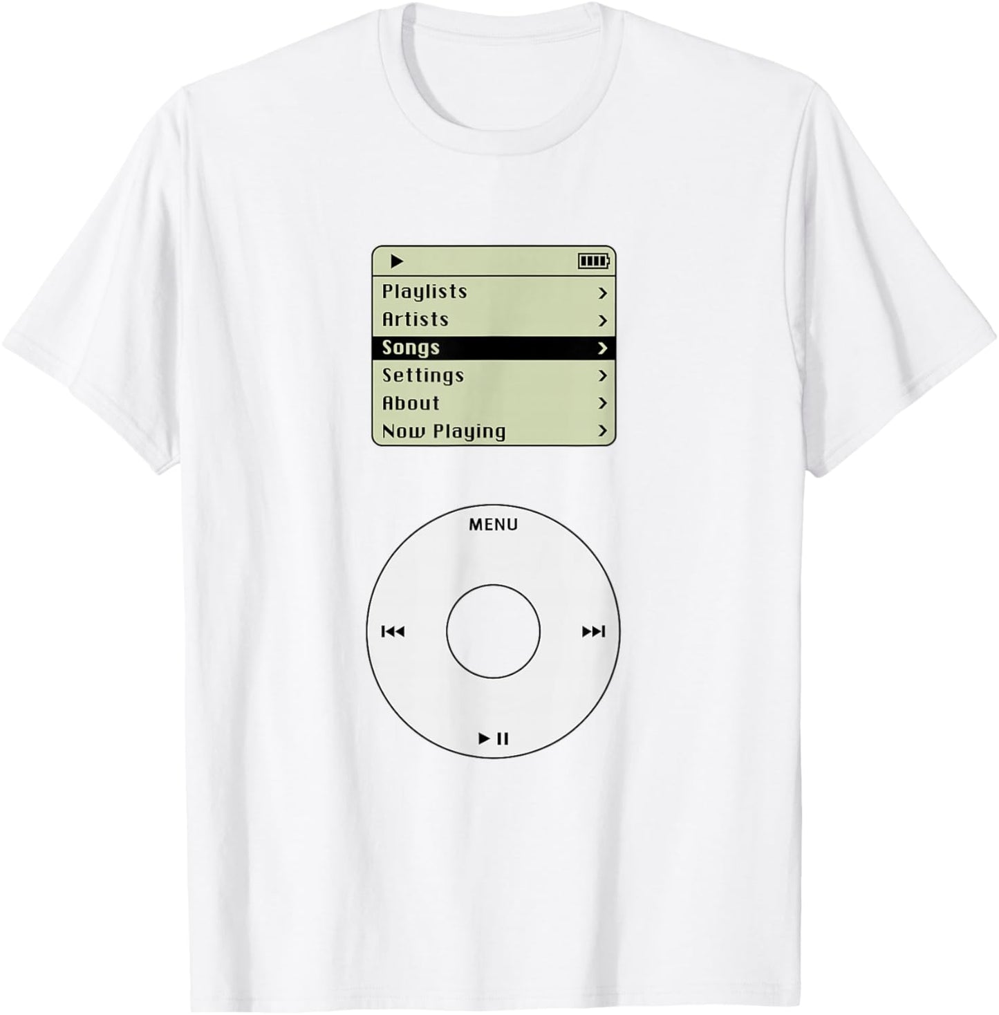 Retro MP3 Player Pod Music Tech Costume T-Shirt - T-Shirt | White
