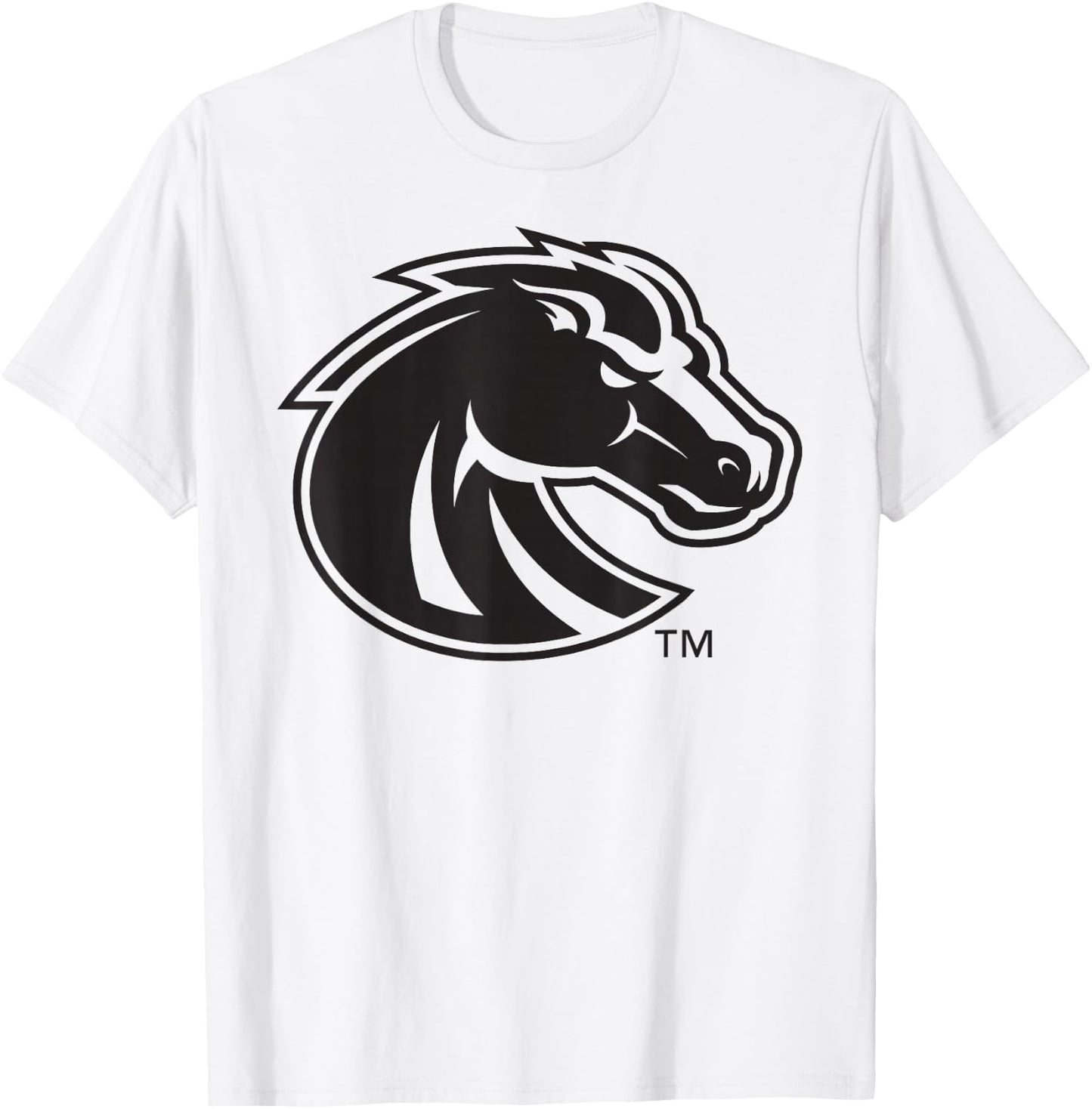 Boise State Broncos Two Tone White Officially Licensed T-Shirt - T-Shirt | White