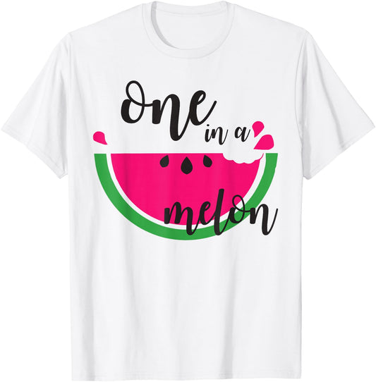 Watermelon Summer One in a Melon Fruit Cool Gift T-Shirt - T-Shirt | White