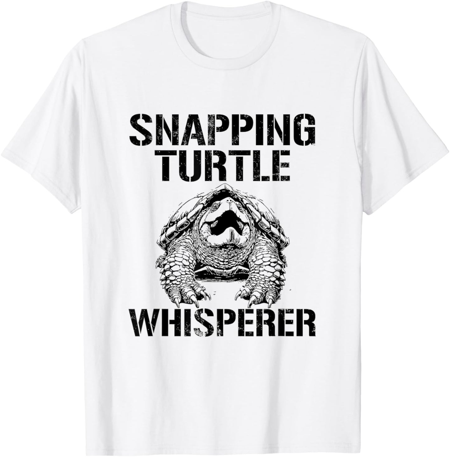 Snapping Turtle Whisperer, Snapping Turtle T-Shirt - T-Shirt | White